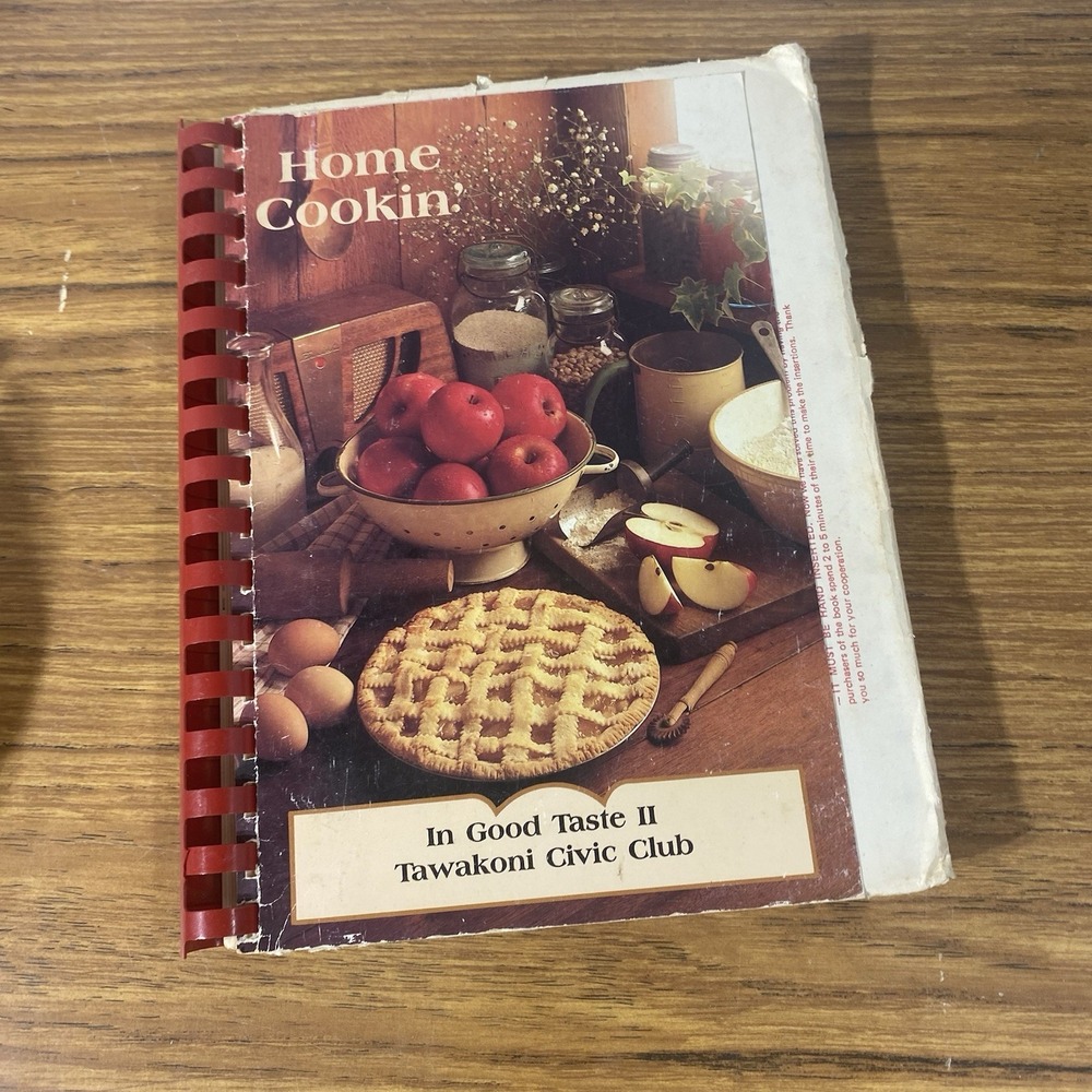 VTG 1989 Lake Tawakoni Texas In Good Taste II Cookbook Civic Club Regional Comb